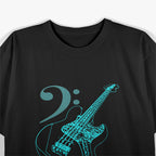 Bass with Clef Neon for Bassists & Bass T-Shirt
