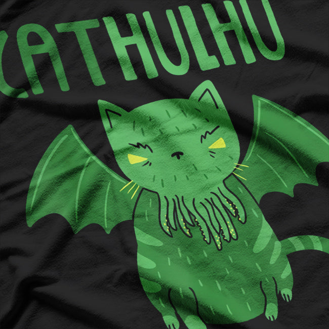 Cathulhu Cat Demon Octopus Monster T-Shirt