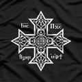 Christ The Son Of God Coptic Orthodox Cross With Jesus T-Shirt