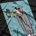Funny Possum Tarot Card A Playful Twist on Mystical Symbolism T-Shirt