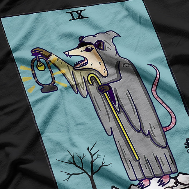 Funny Possum Tarot Card A Playful Twist on Mystical Symbolism T-Shirt