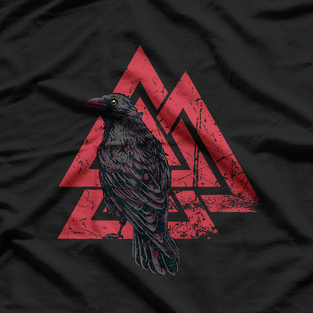 Norse Mythology: The Raven - Symbol of Odin and Viking Wisdom T-Shirt