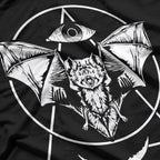 Occult Bat Pastel Goth, Gothic Wicca Witchcraft, and Creepy Moon Aesthetic T-Shirt