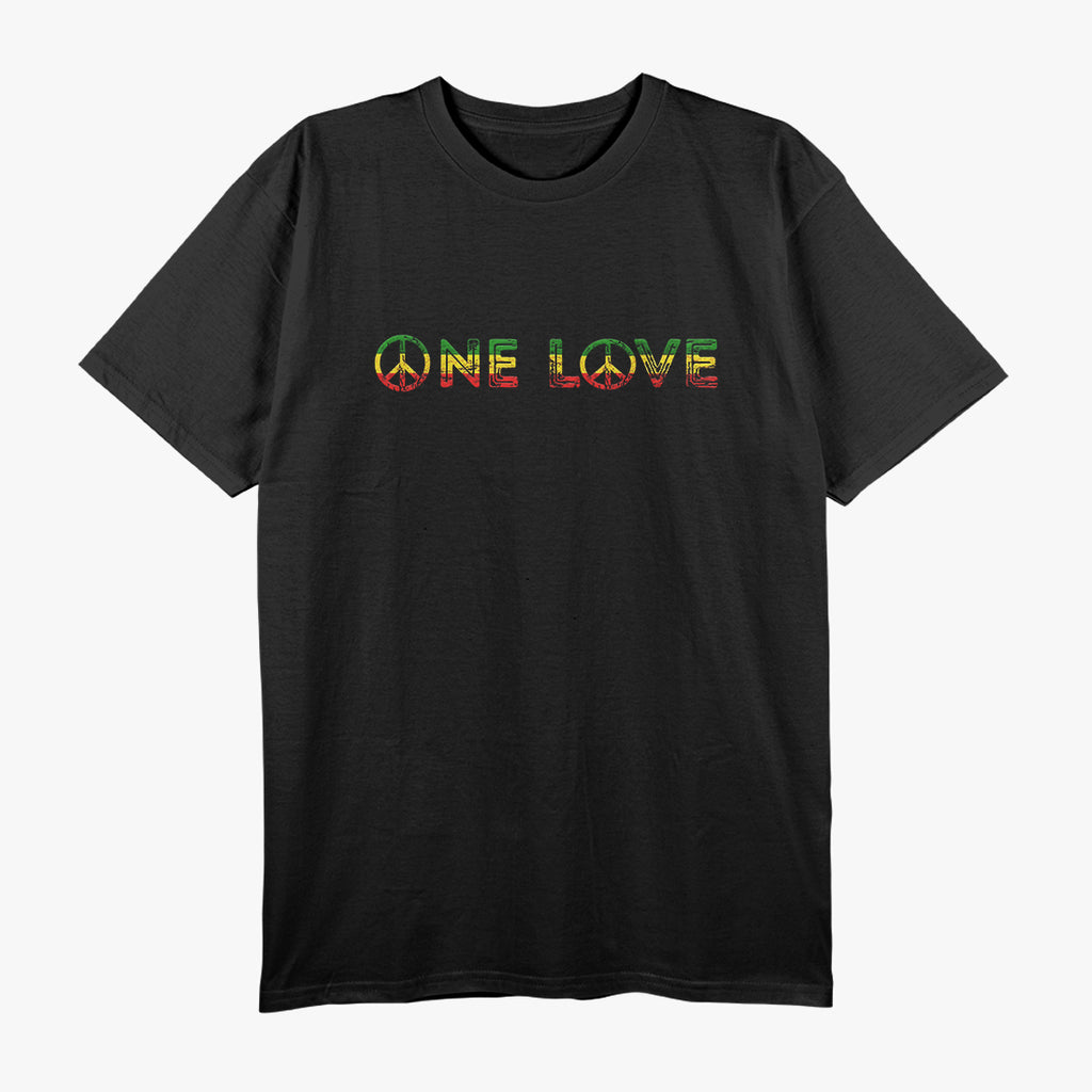 One Love Rasta Reggae Music Rastafarian Lover Jamaica Peace T-Shirt
