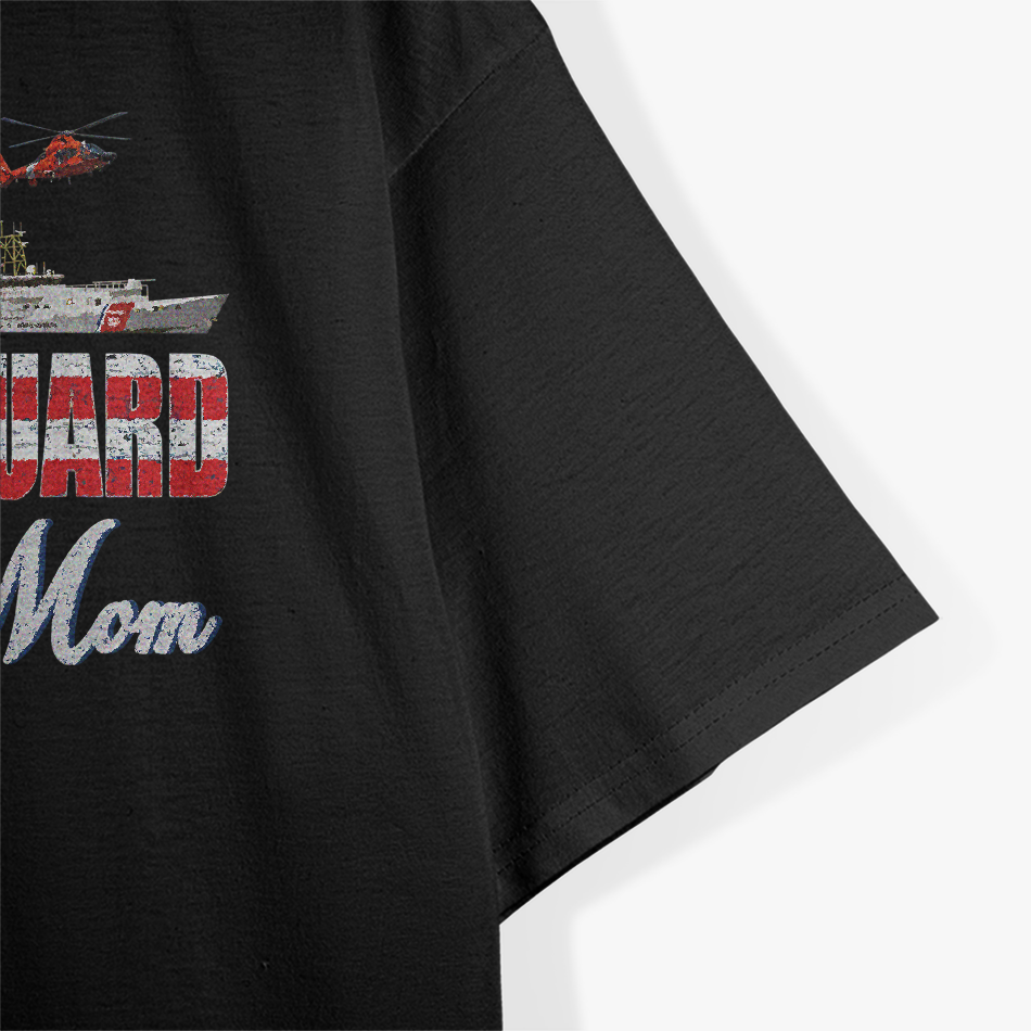 Proud Coast Guard Mom, US Coast Guard Veteran Military T-Shirt