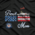 Proud Coast Guard Mom, US Coast Guard Veteran Military T-Shirt