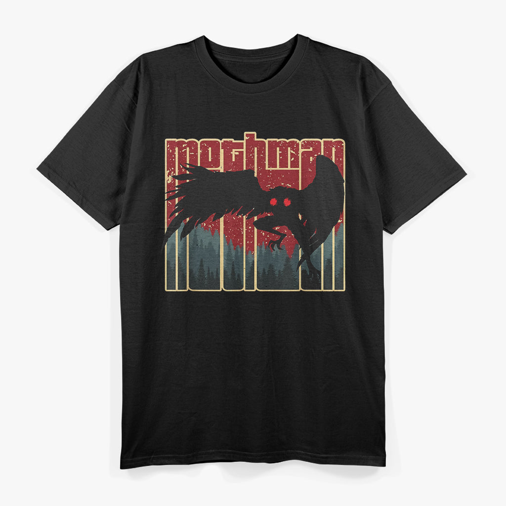 Retro Mothman Vintage Cryptid Mystery T-Shirt