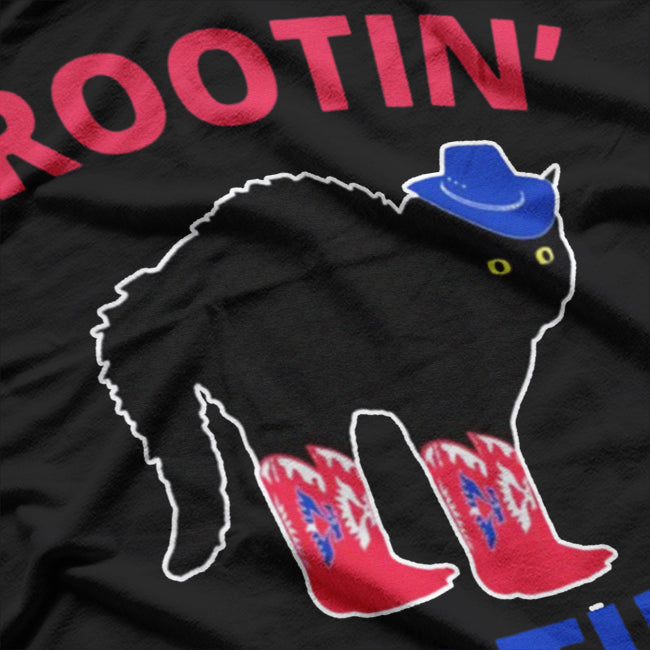Rootin Tootin Cat Wearing Cowboy Hat T-Shirt