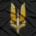 SAS British Army Special Forces Vintage Emblem T-Shirt