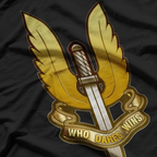 SAS British Army Special Forces Vintage Emblem T-Shirt