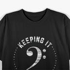 Bass Clef Music Keeping It Low Key Musician T-Shirt