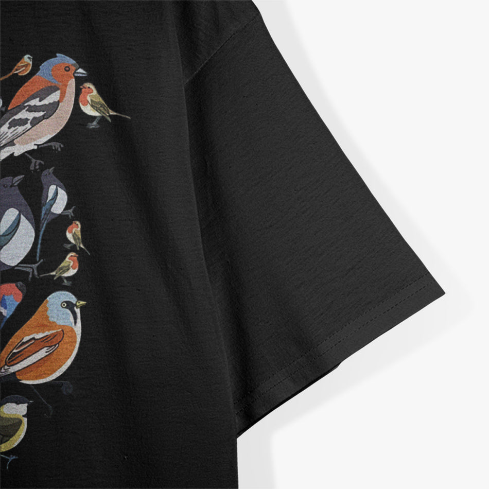 Different Birds Species Biology Types Birds Identification T-Shirt