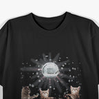 Dancing Cats Disco Ball Kitten Kitty Lover Party Animal T-Shirt