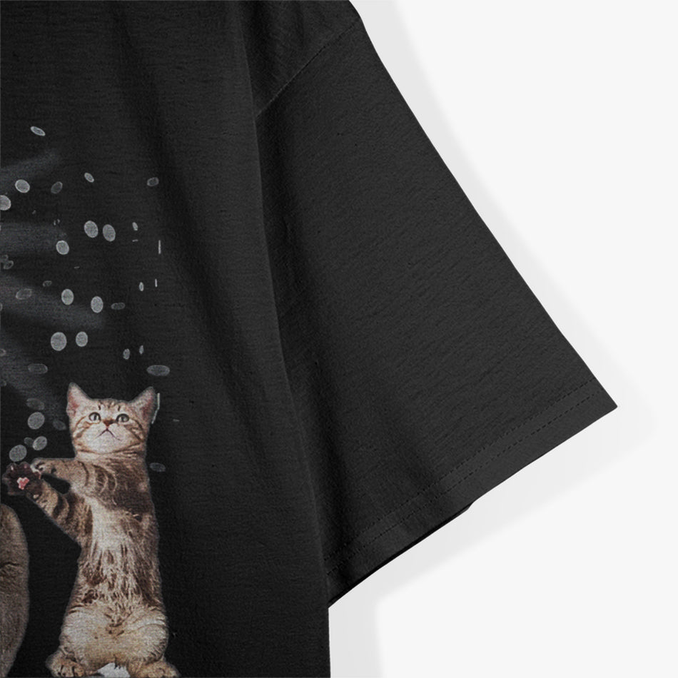 Dancing Cats Disco Ball Kitten Kitty Lover Party Animal T-Shirt