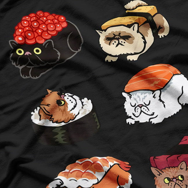 Sushi Persian Cat T-Shirt