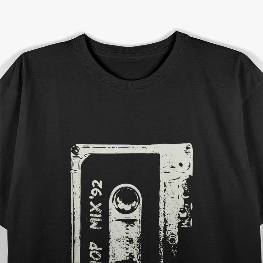 Hip Hop Rap Mixtape Cassette DJ Retro 90s T-Shirt