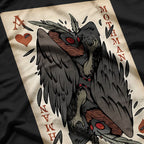 Mothman Playing Card The Legendary Cryptid of the Deck T-Shirt