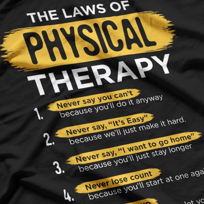 PT Physical Therapy Gift Therapist Month T-Shirt