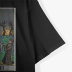 Death Tarot Card Headless Horseman - Spooky Gothic T-Shirt