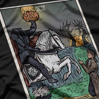 Death Tarot Card Headless Horseman - Spooky Gothic T-Shirt