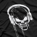 Vintage Skull Headphone Music Melting Cool Gift T-Shirt