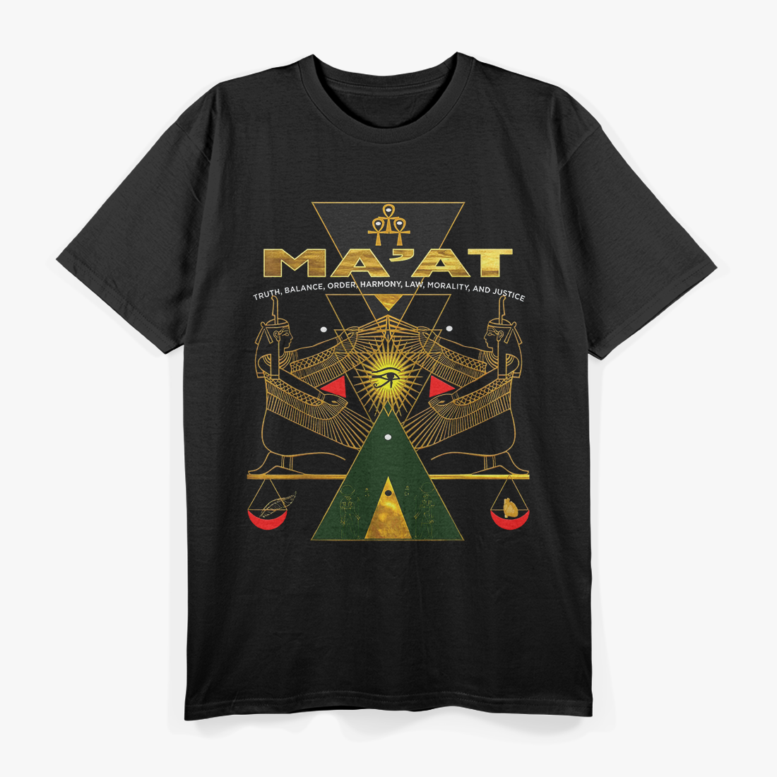 Ancient Egyptian Geometry Mystical Symbols of Knowledge T-Shirt