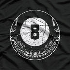 Billiard Pool Skull Eight Ball Design Great Gift T-Shirt