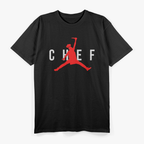 Funny Restaurant Chef - Jumping Chef Knife Logo T-Shirt