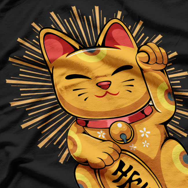 Lucky Cat Retro Aesthetic T-Shirt