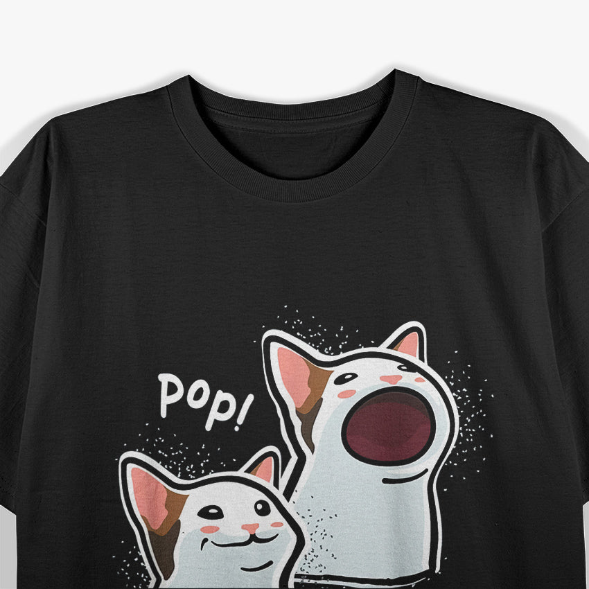 Popping Cat Meme T-Shirt