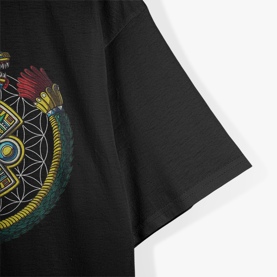 Quetzalcoat Feathered Serpent Aztec God Ouroboros Mayan T-Shirt
