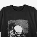 Satanic Priest Grim Reaper, Lucifer, and Occult Gothic Symbolism T-Shirt