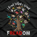 Vintage Freedom Reading I Read Banned Books T-Shirt