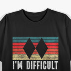 I'm Difficult Double Black Diamonds Ski Track Snowboarding T-Shirt