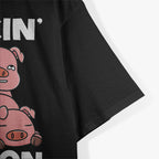 Makin Bacon Pork Inappropriate Pig Bacon Joke Adult T-Shirt