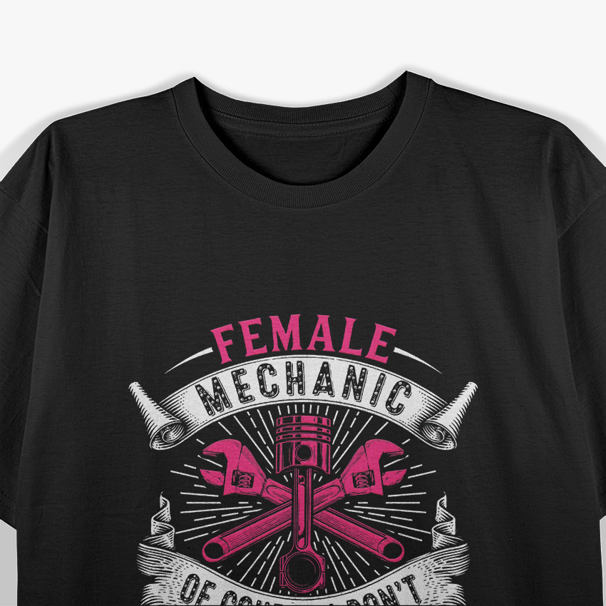 Female Mechanic Girl Car Repair, Car Enthusiast T-Shirt