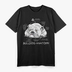 Cute English Bulldog Anatomy Dog Biology T-Shirt