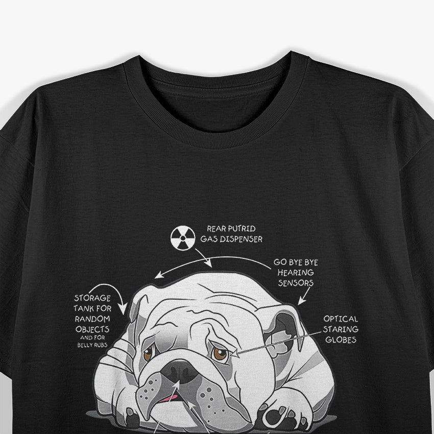 Cute English Bulldog Anatomy Dog Biology T-Shirt