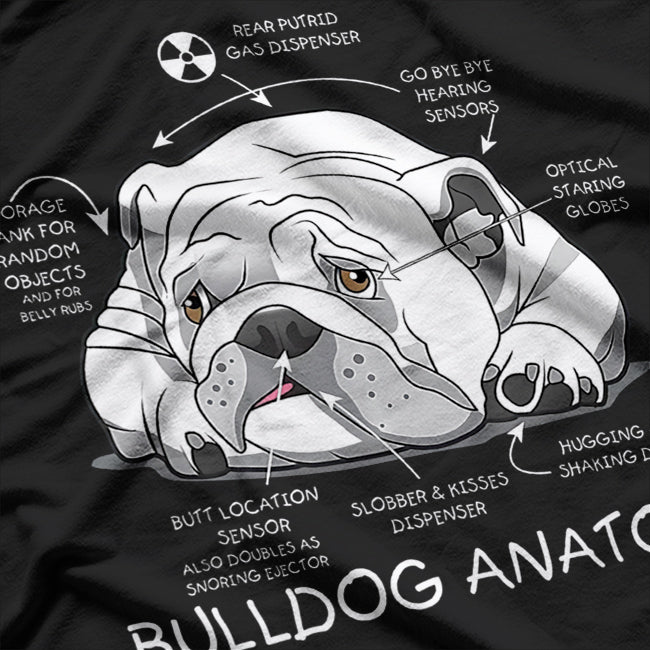 Cute English Bulldog Anatomy Dog Biology T-Shirt