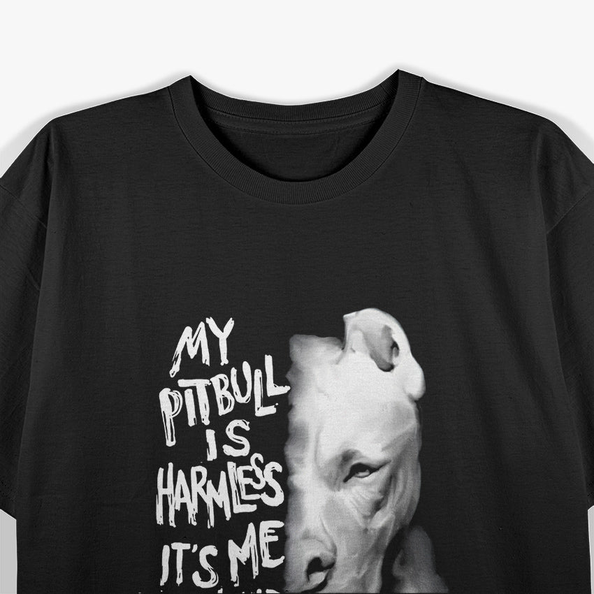My Pitbull Is Harmless It's Me You Should Worry About Shirt T-Shirt