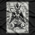 Occult Satanic Goat Head Devil Tarot Card Symbolism T-Shirt