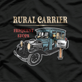 Rural Carrier Postal Worker Driver Vintage Mailman Postman T-Shirt