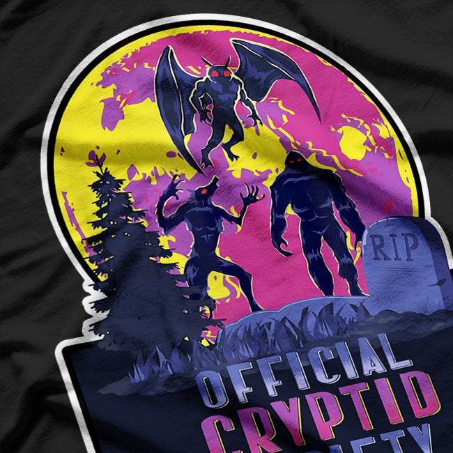Supernaturals Cryptid Group Wolfman, Bigfoot, and Mothman T-Shirt
