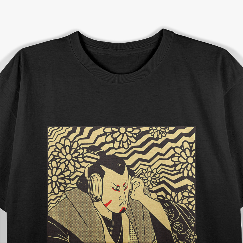 Synths & Samurai: Techno Music Meets Funny Synthesizer Warrior T-Shirt