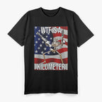 WTF is a Kilometer Funny American USA Flag 4th of July Patriotic T Shirt