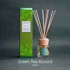 Euodia Home Green Tea Accord Fragrance Diffuser 100ml – Aromatherapy Reed Diffuser