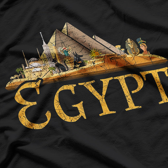 Africa Ancient Egyptian Pyramids - A Tribute to Egypt’s Timeless Legacy T-Shirt