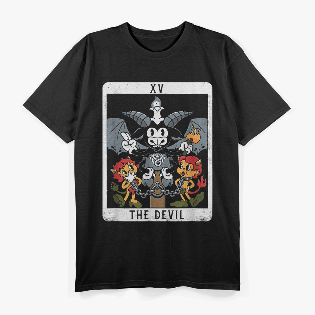 Baphomet The Devil Tarot Card – Embracing Duality, Power, and Transformation T-Shirt