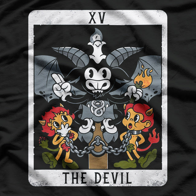 Baphomet The Devil Tarot Card – Embracing Duality, Power, and Transformation T-Shirt