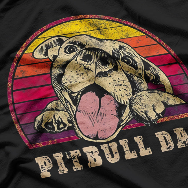 Resting Pit Face Vintage Pitbull T-Shirt